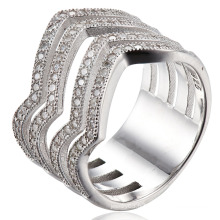 Bague CZ en argent sterling